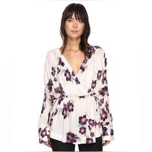 Free People Tuscan Dreams Floral Flowy Tunic S